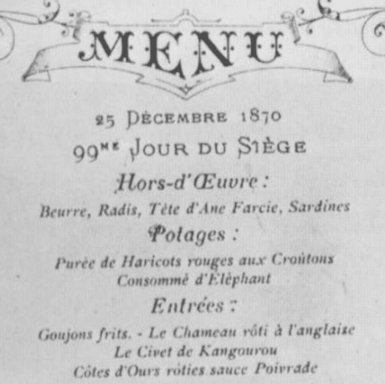 Коледното меню на 1870-та